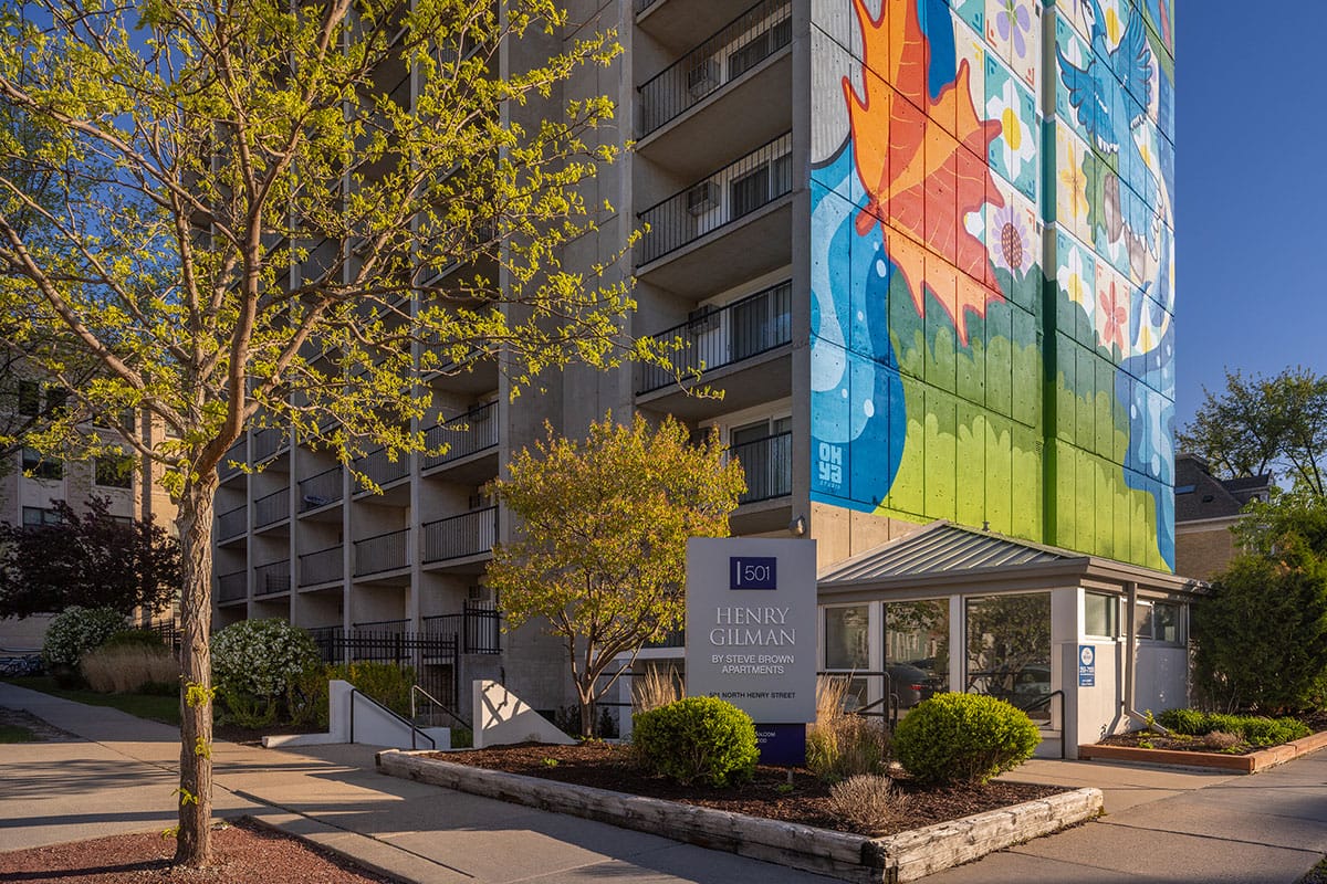 A photo of the Henry Gilman Apartments building